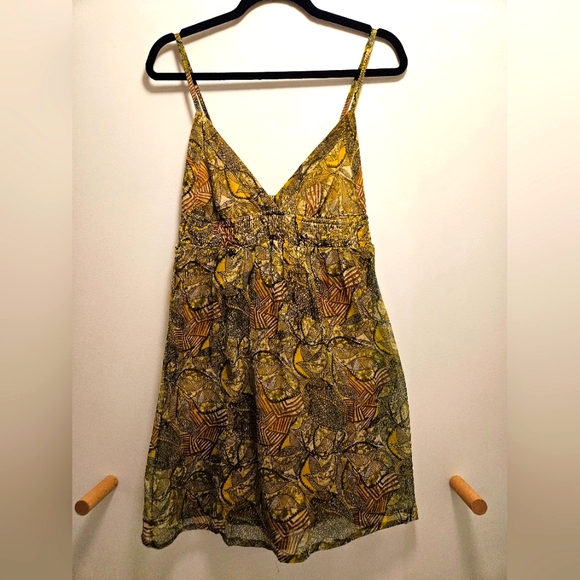 Multicolor Mid-Length Summer Dress / Tunic / Top - Picture 1 of 5